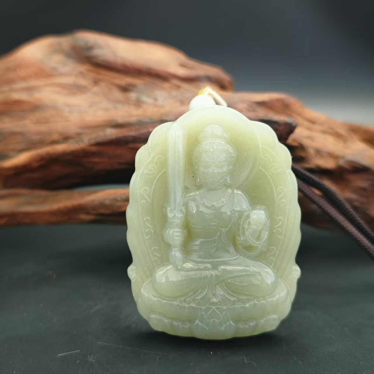 Z和田玉不动明王吊坠2236