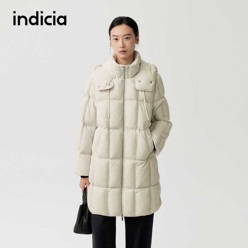 indicia标记商场同款2025冬季新款简约通勤保暖羽绒服 F2D5YR567C