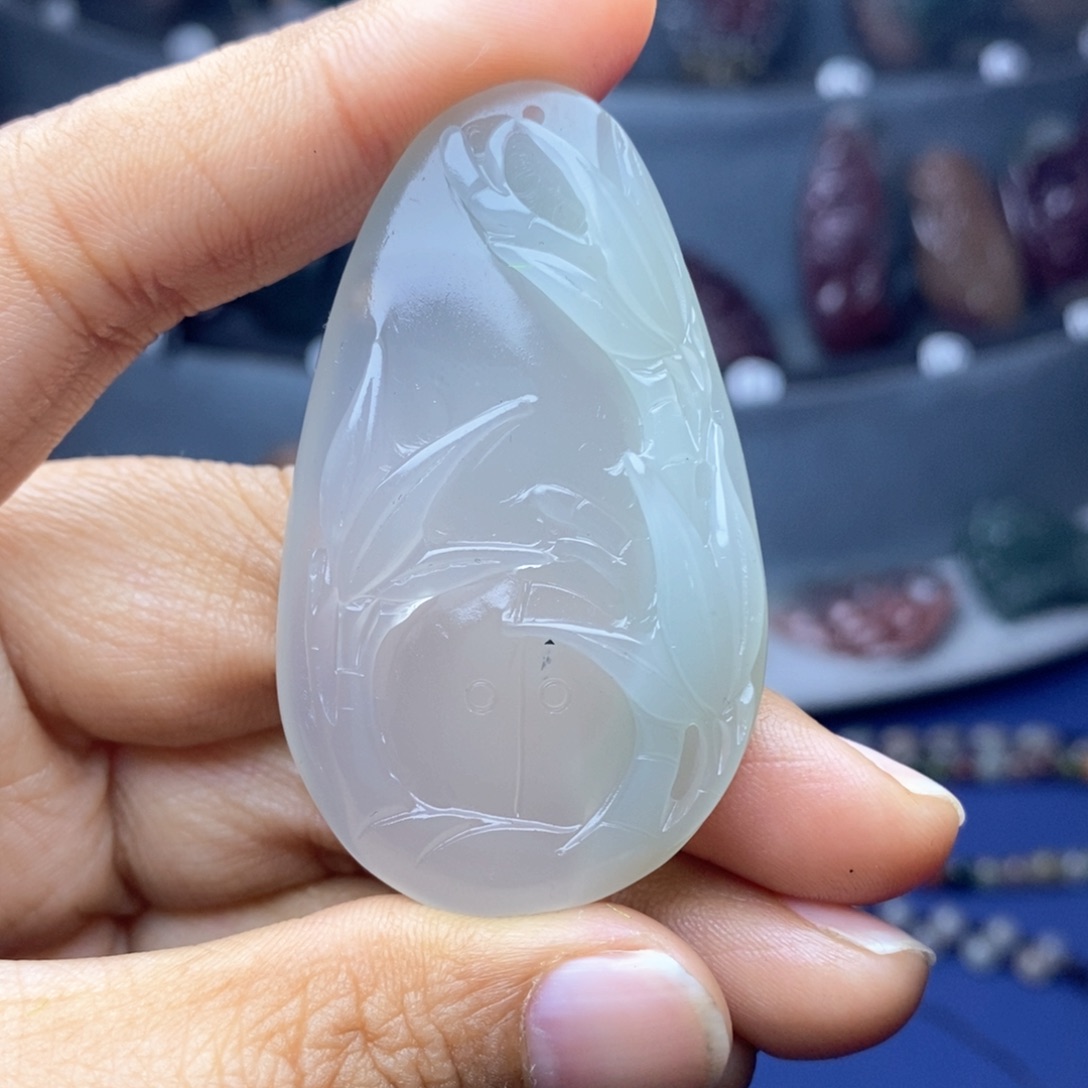 玛瑙/玉髓吊坠(不含链)未镶嵌