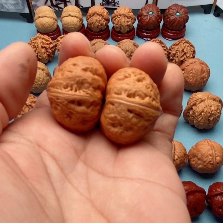 文玩核桃把件精品小手捻元