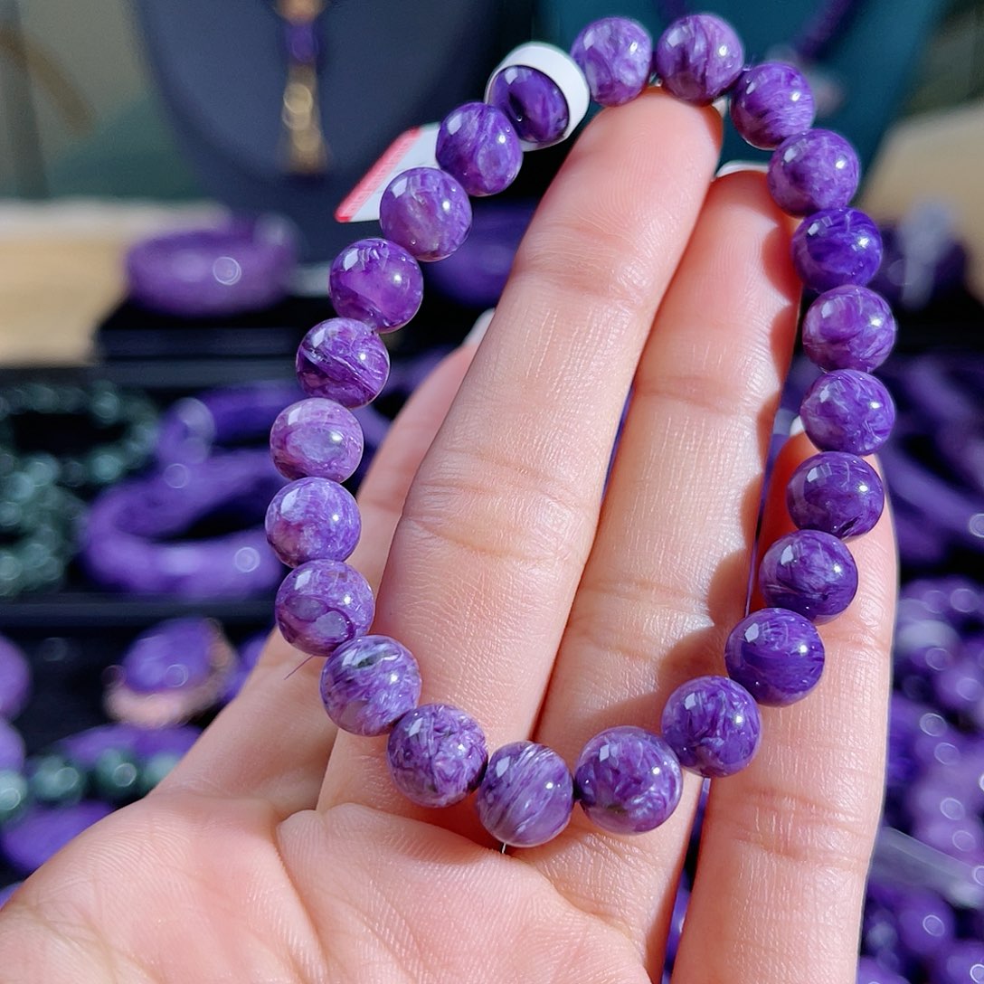 查罗石（紫龙晶）手串8未镶嵌