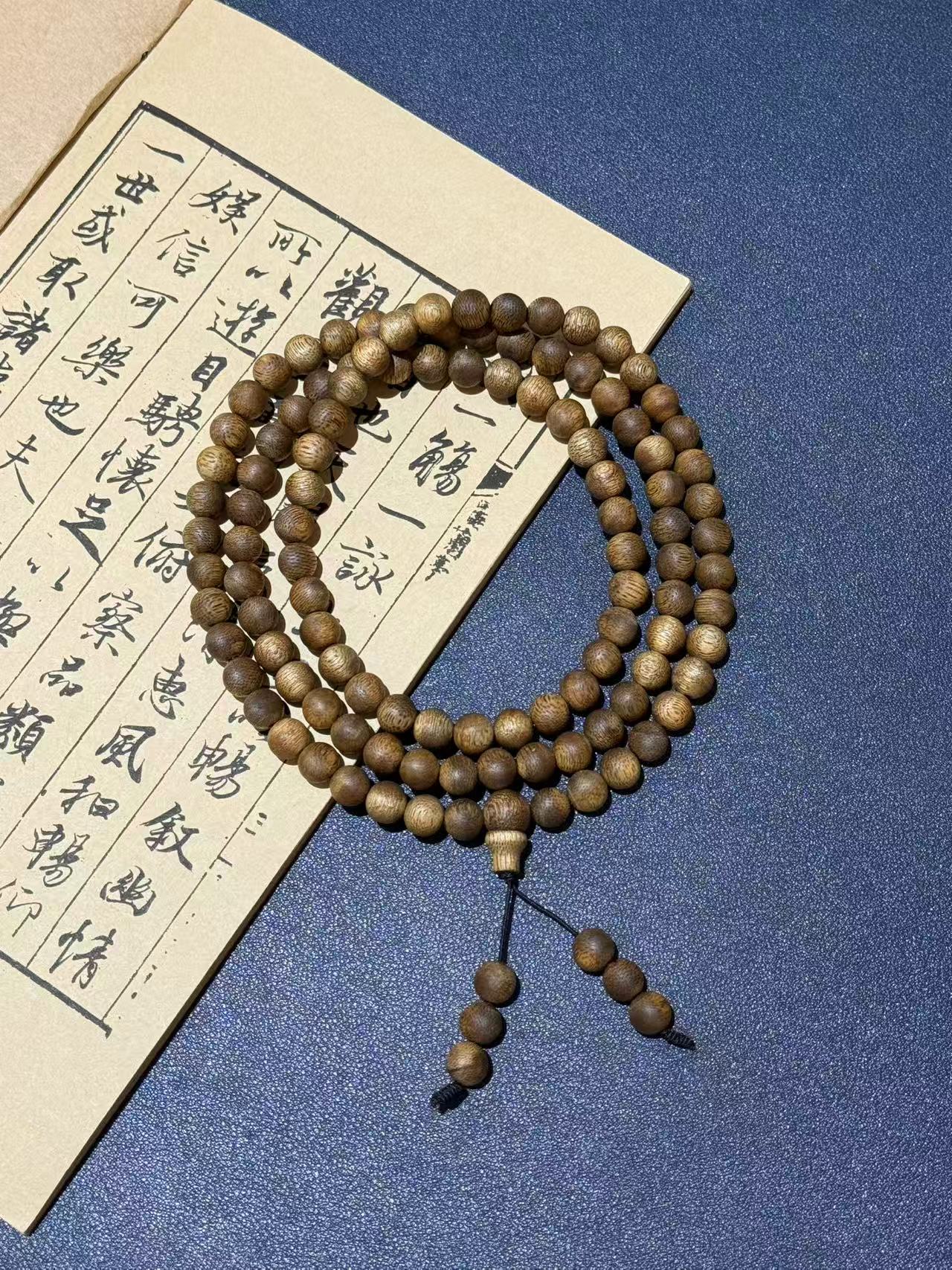 沉香安东严选+0.8*108圆珠多圈沉香手串