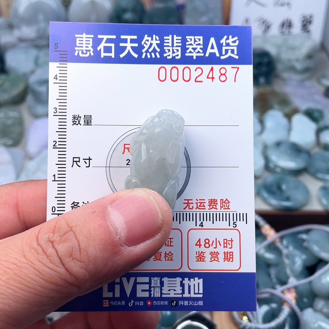 翡翠颈饰未镶嵌天然a货翡翠