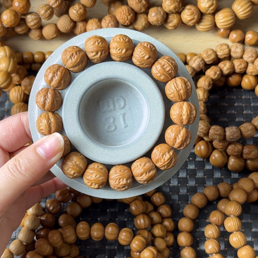 猴头核桃吊坠小*碧龙脊纹 京八棱