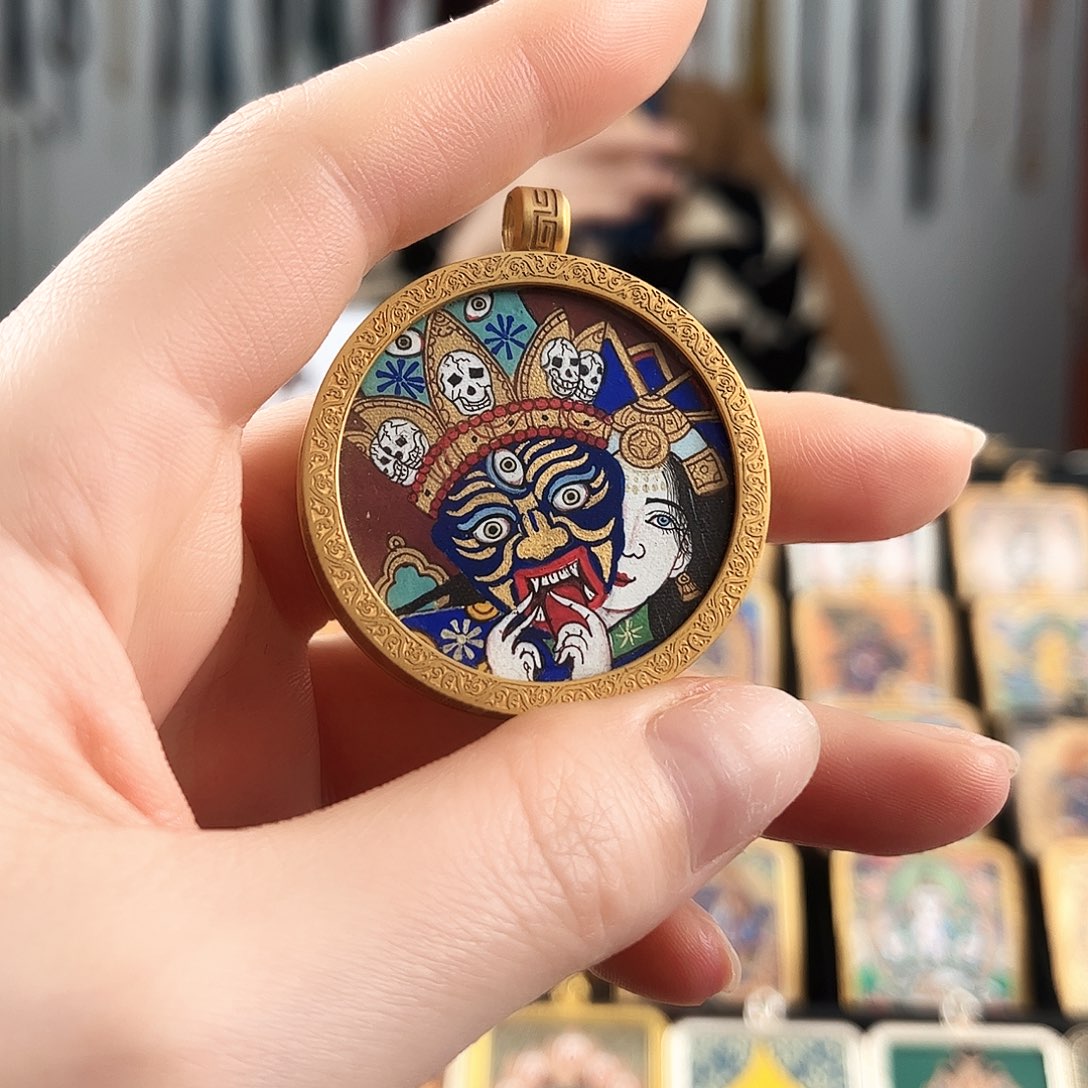 吊坠前世今生 纯手绘放漏3.5