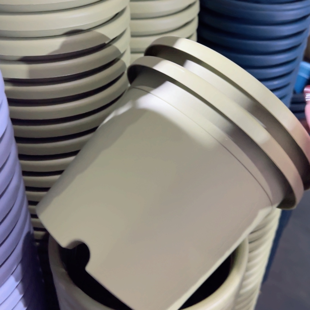 树脂四季盆3#带拖果绿10