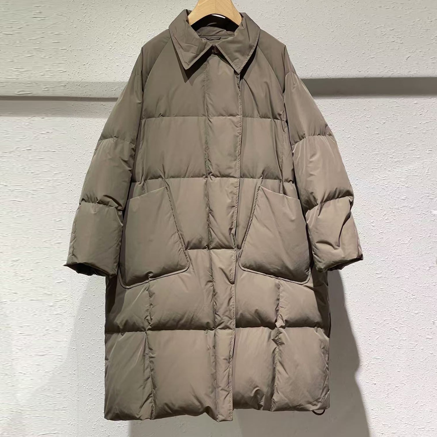 婳-羽绒服2397中长款85白鸭绒羽绒服女