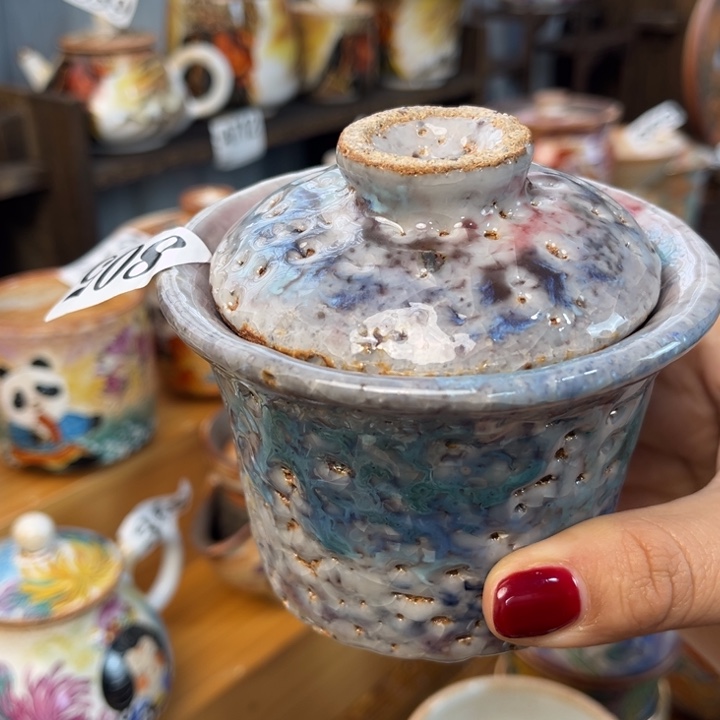 全手工柴烧志野805