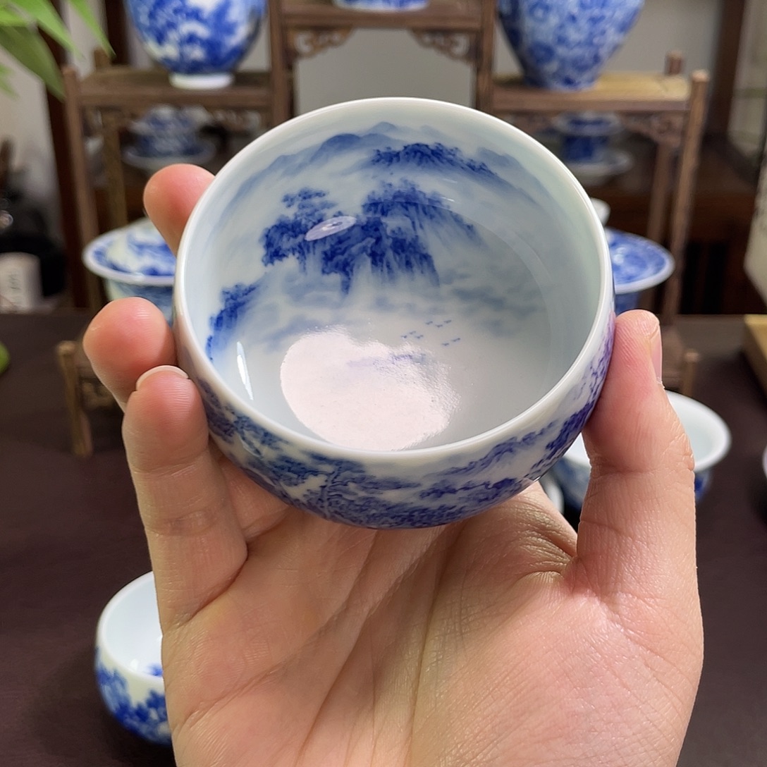 维***玮陶纯手工手绘重工山水