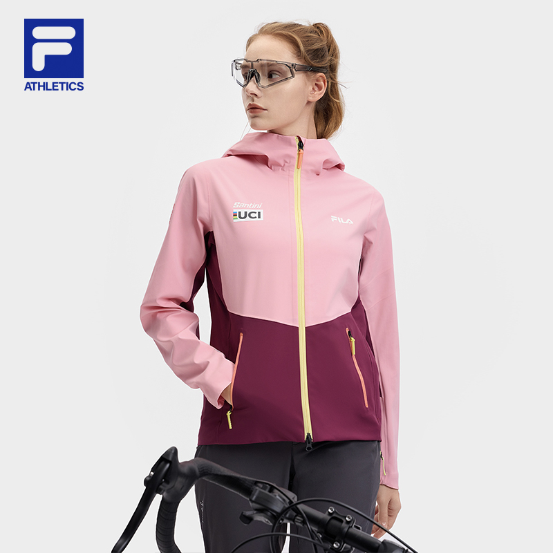 Fila/斐乐2025年春季新款女士冲锋衣户外骑行服外套A11W518702F