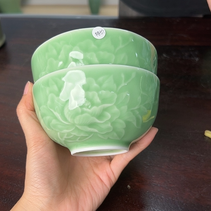 龙泉云间青瓷小米茶器