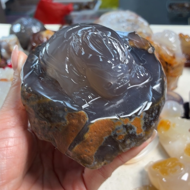 玛瑙/玉髓未镶嵌吊坠(不含链)