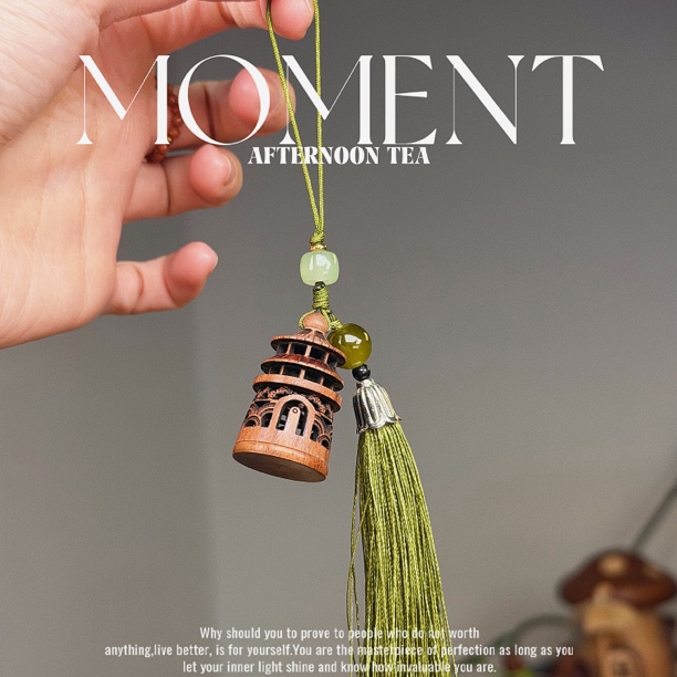 兜兜家居｜文昌塔挂件 钥匙扣包包挂