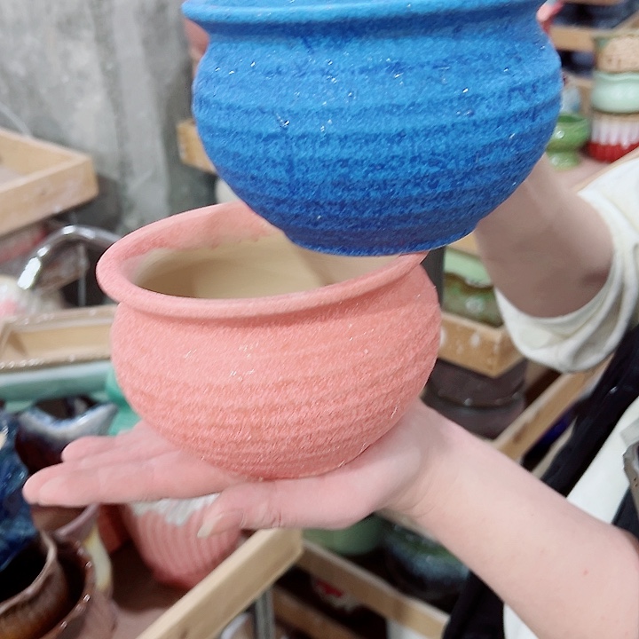 有孔，凑单福利满10元发货陶瓷多肉花盆！