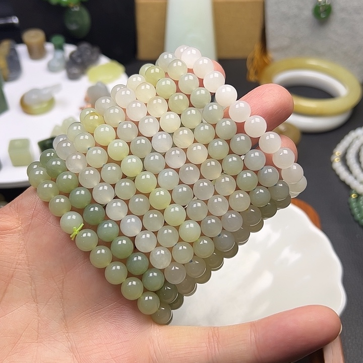 和田玉未镶嵌手链多样性发一