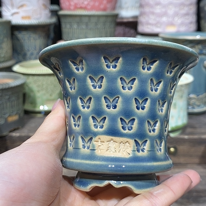 七里烧花盆2-22-450口径 8