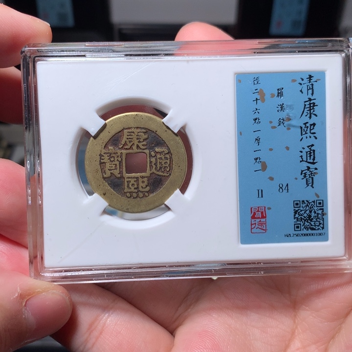 铜琳琅古泉康熙罗汉钱1007
