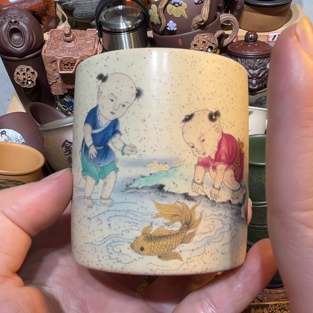 紫砂茶杯宜兴紫砂主人杯