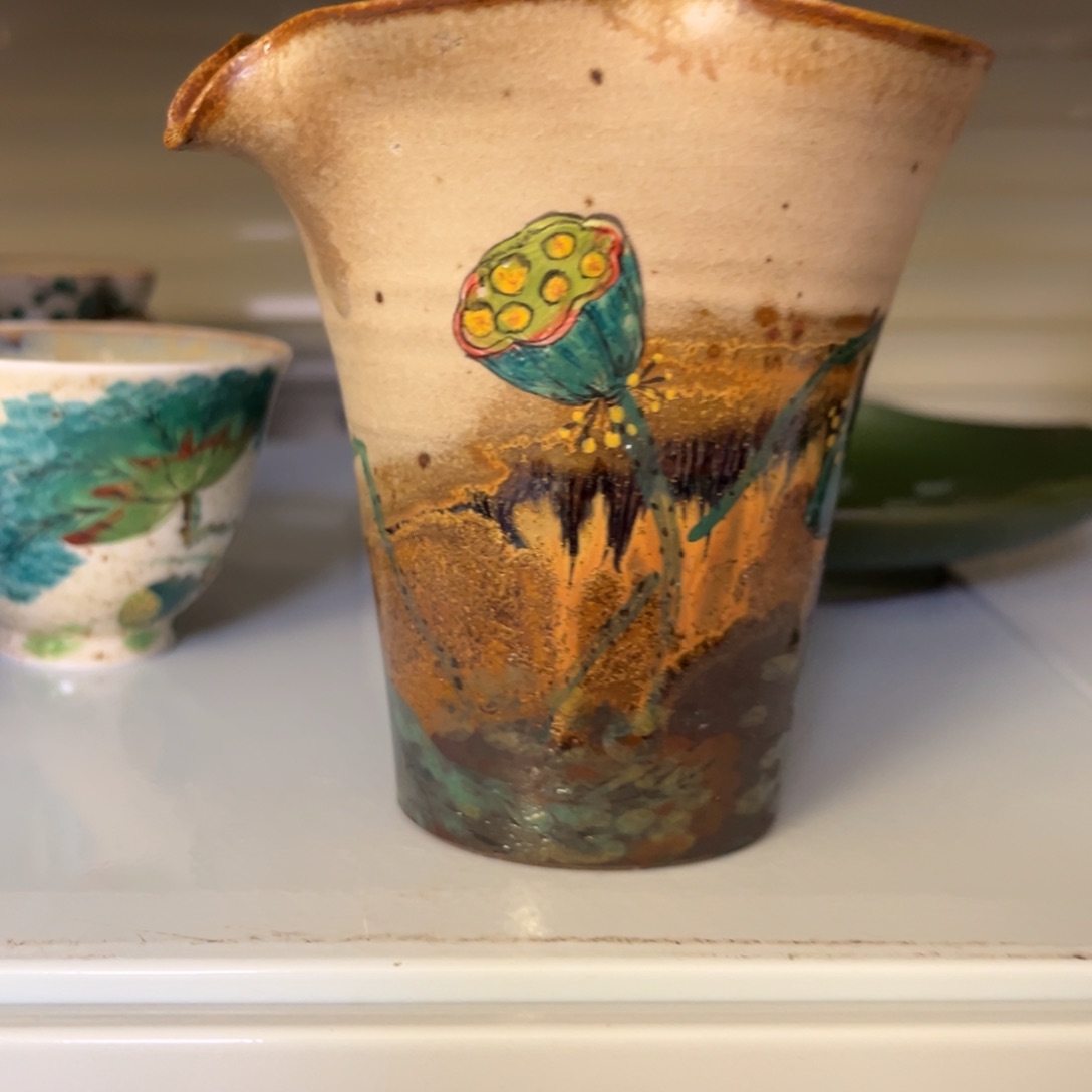 ?柴烧纯手工手绘陶瓷