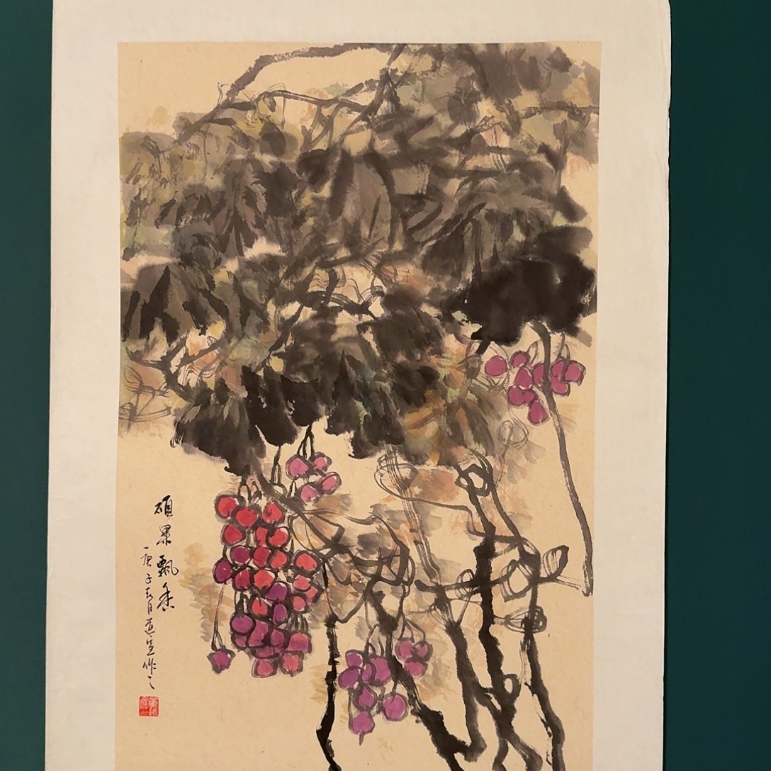 国画董老师画作画作