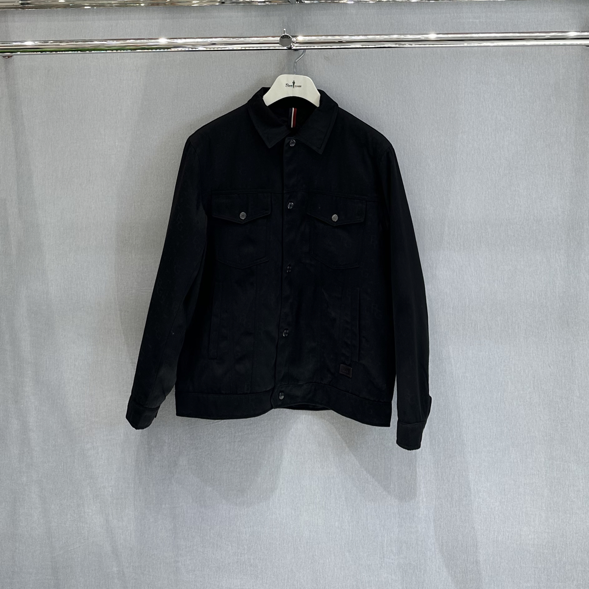 比音勒芬新款印花休闲翻领夹克外套1125