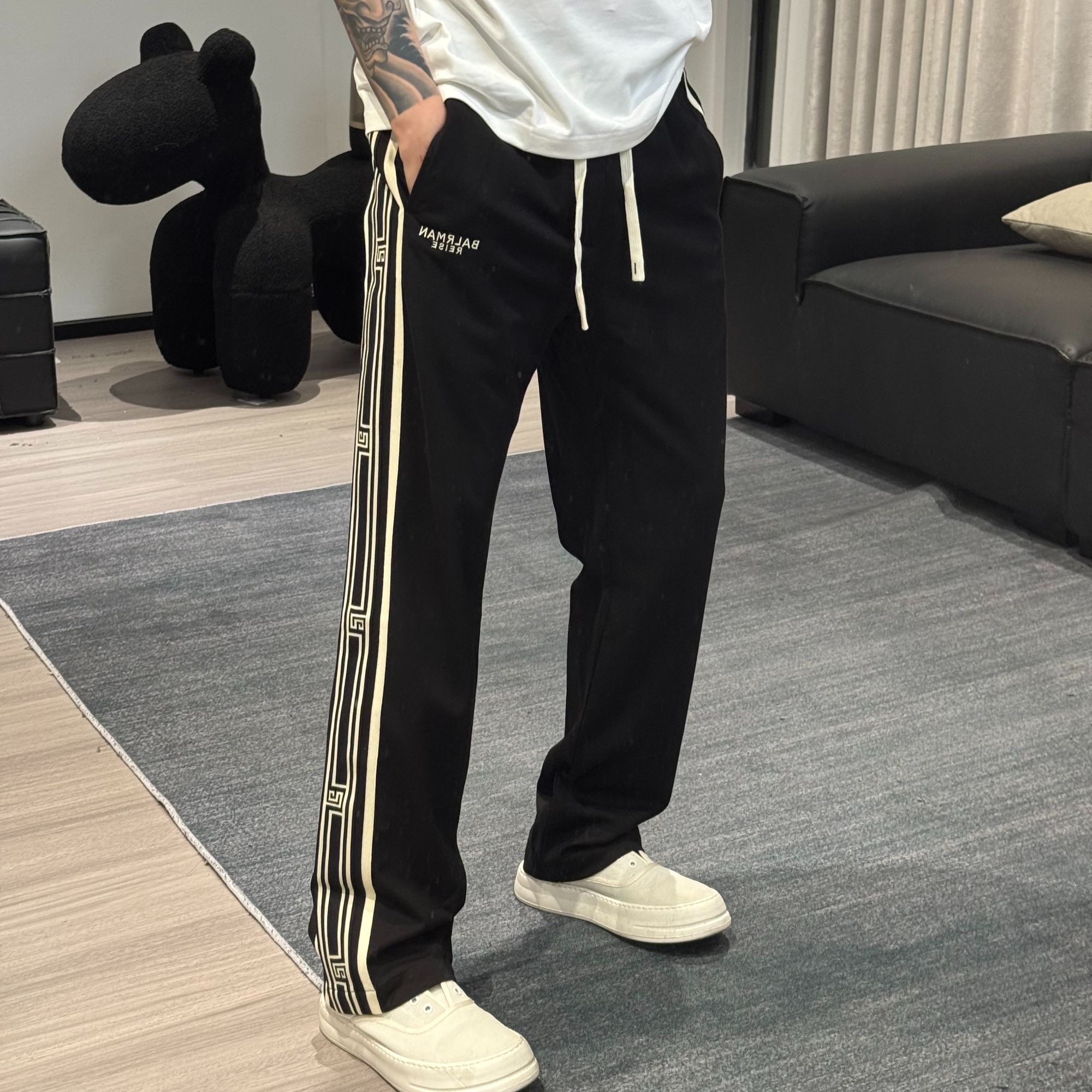 REISE BALRMAN /莱斯 巴尔曼 25571023早春系列织带条纹休闲裤