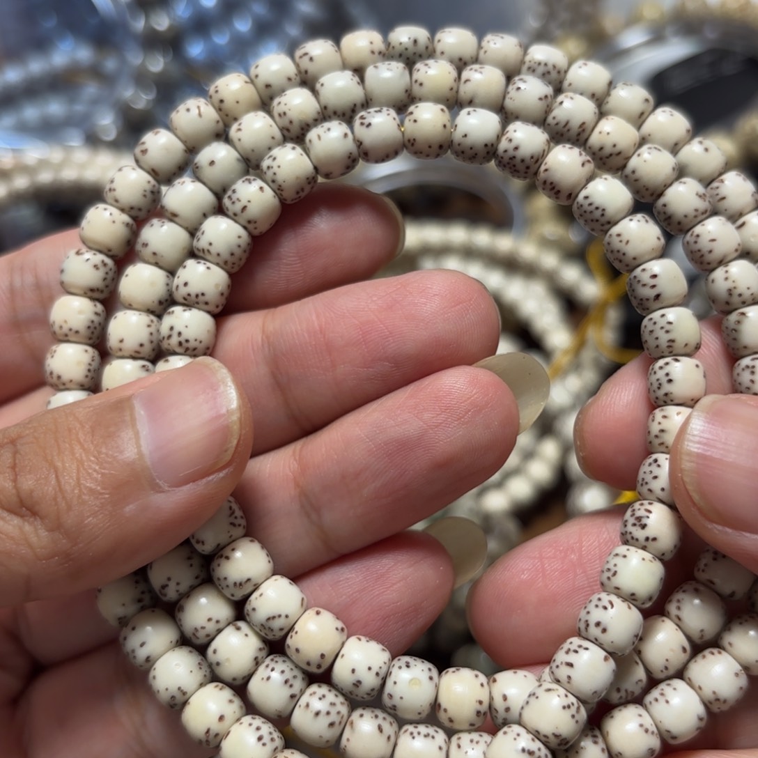 星月菩提手串星月石玉料7河豚