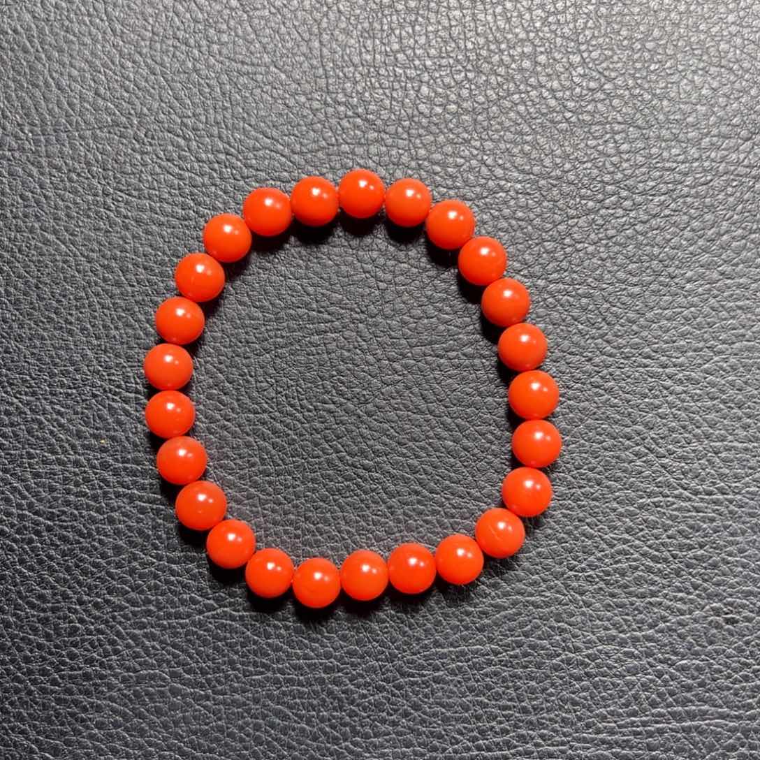 南红玛瑙7➕冷水河单圈未镶嵌