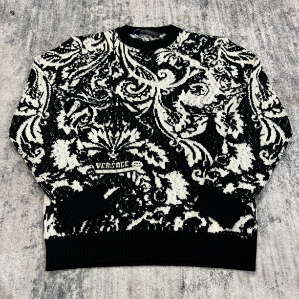 99新 VERSACE/范思哲 巴洛克扎染印花针织毛衣LYGP240