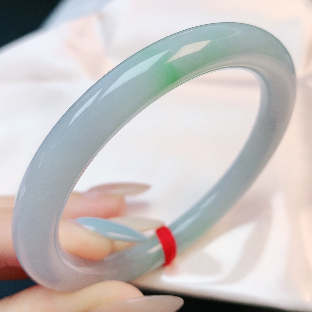 未镶嵌手镯翡翠53圆条882972