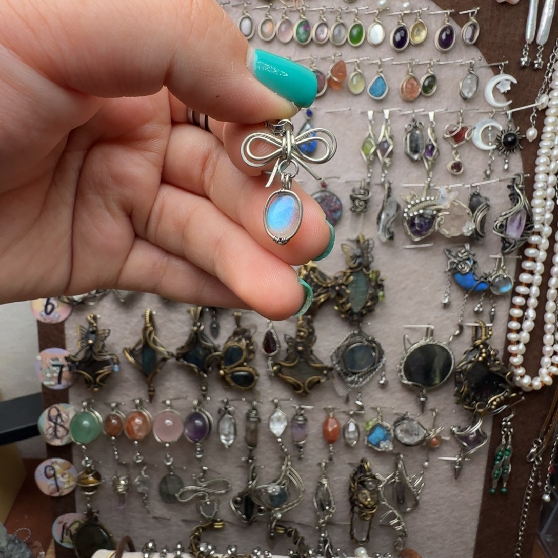 合成碳硅石纯铜蝴蝶结