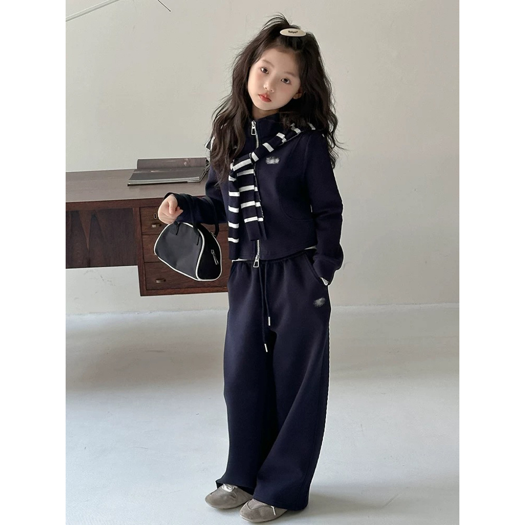 现货亲子装【长袖套装】郝叔童品秋季新款2025时尚针织套装潮HP5322