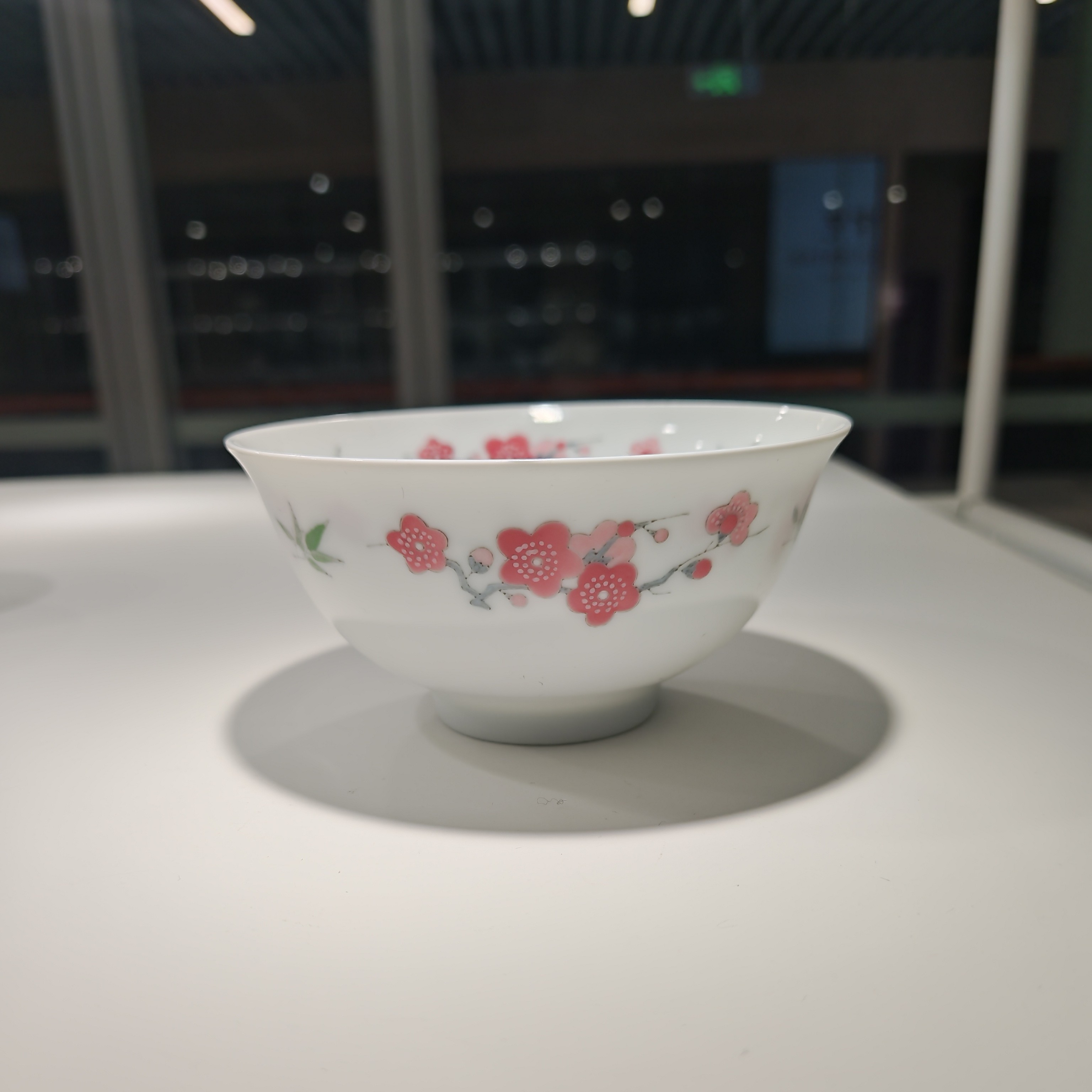  【景德镇】高温陶瓷，茶道白点红花碗瓷流水19（断中）