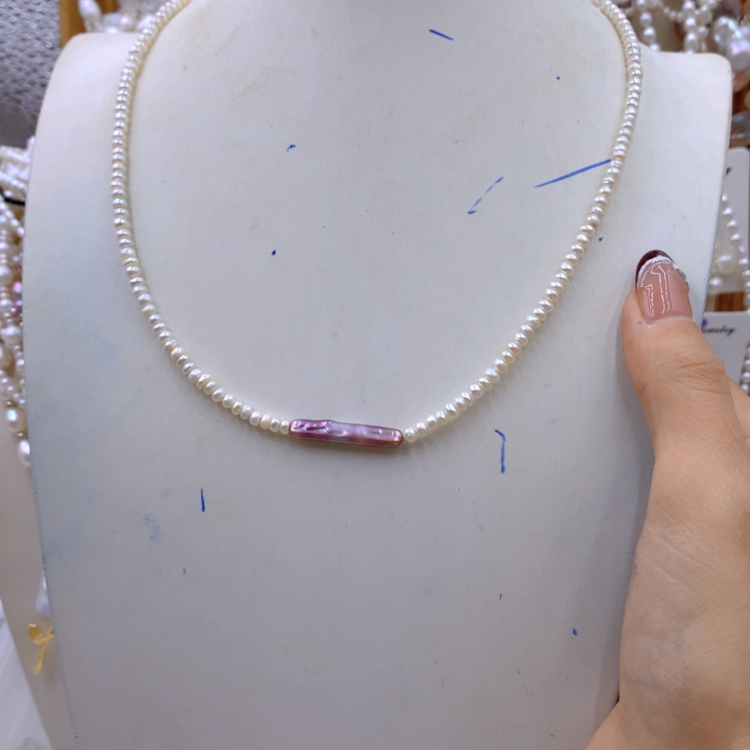 淡水珍珠耳饰合金