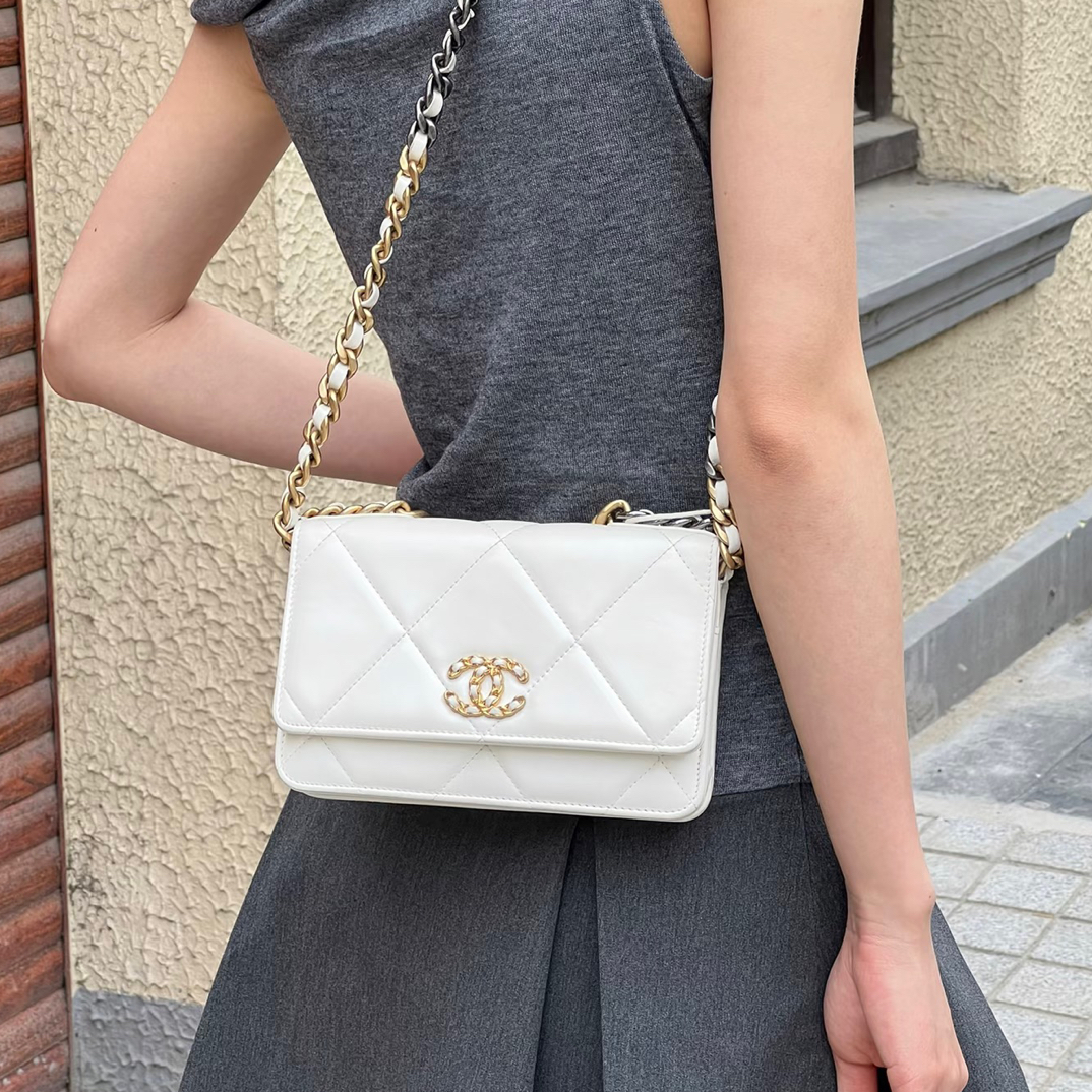 99新 Chanel/香奈儿 19bag woc白金/98新/优选