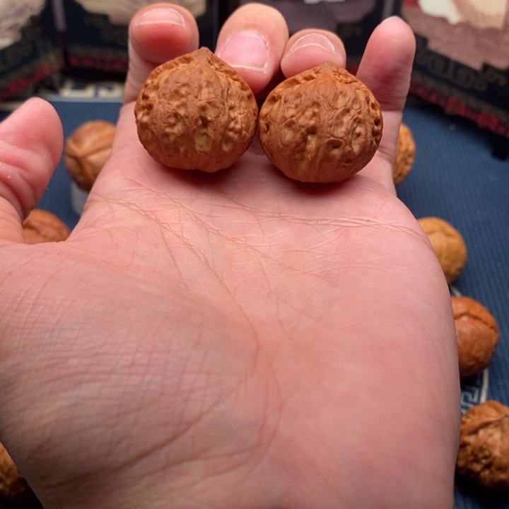 文玩核桃把件桃心板栗