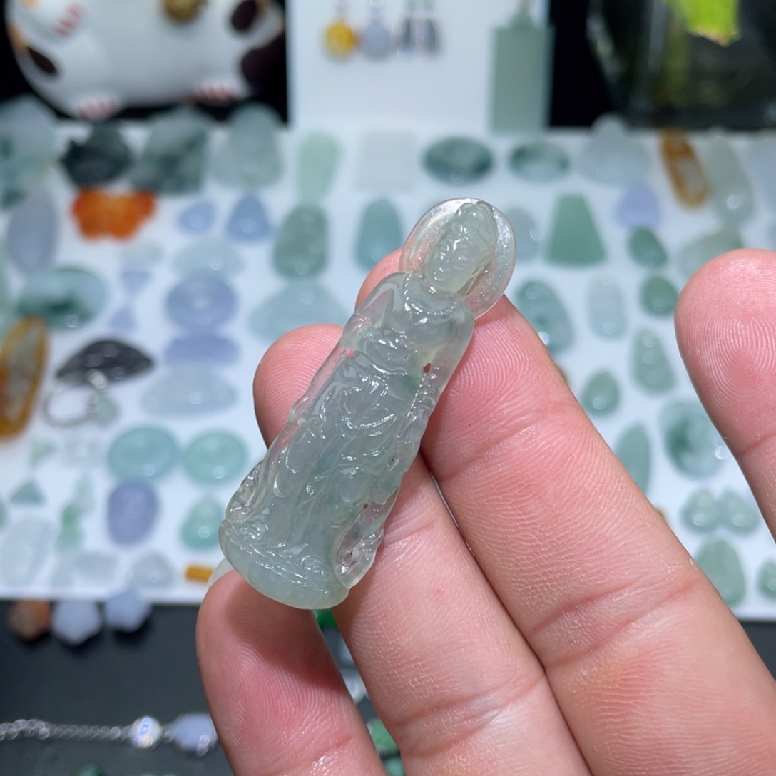 定制翡翠未镶嵌站观音