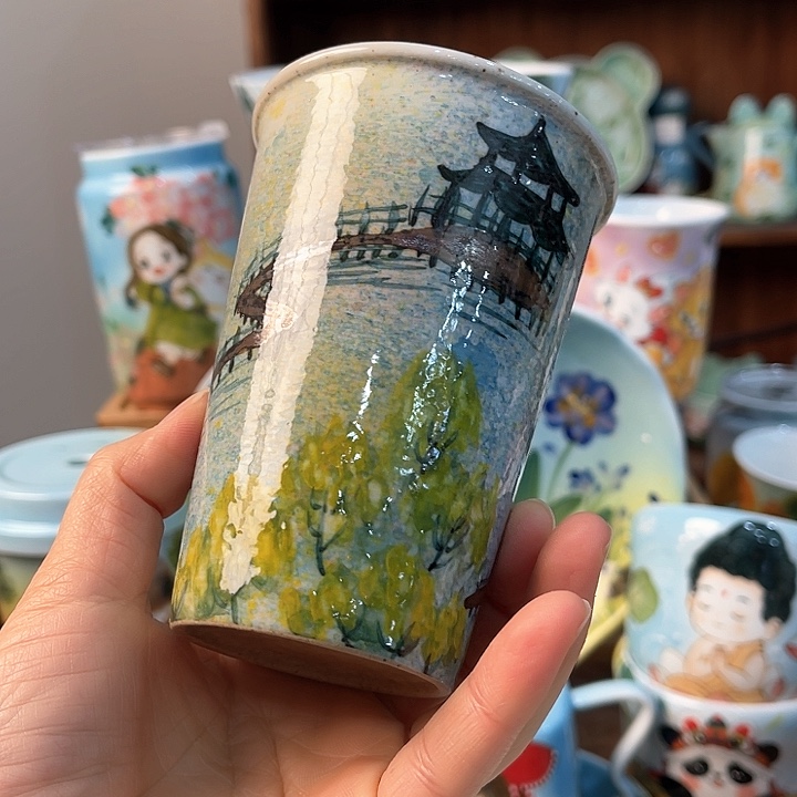 陶景德镇釉下手绘陶瓷