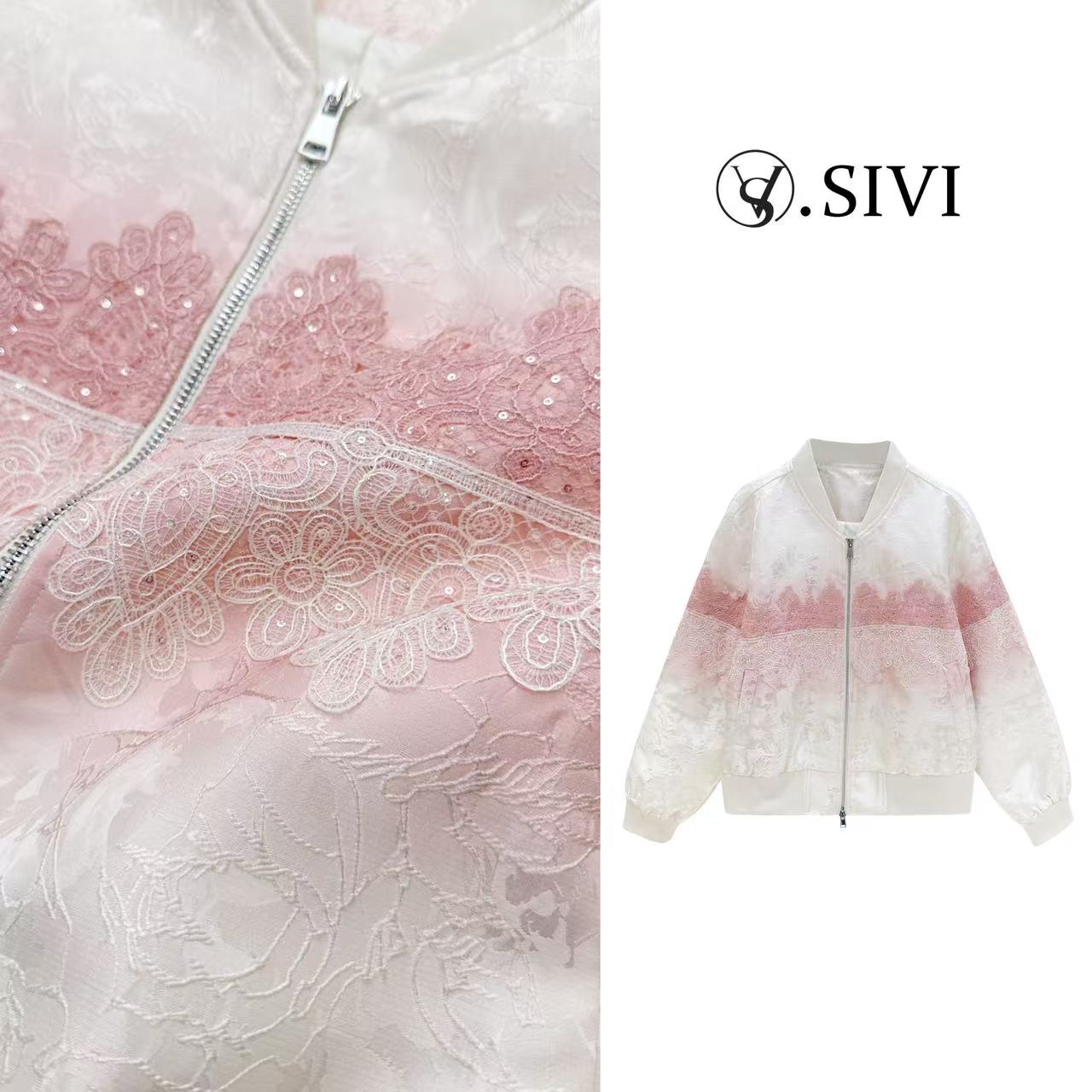 熙薇【一抹夕红】2025早春新款时尚休闲气质开衫外套H1007