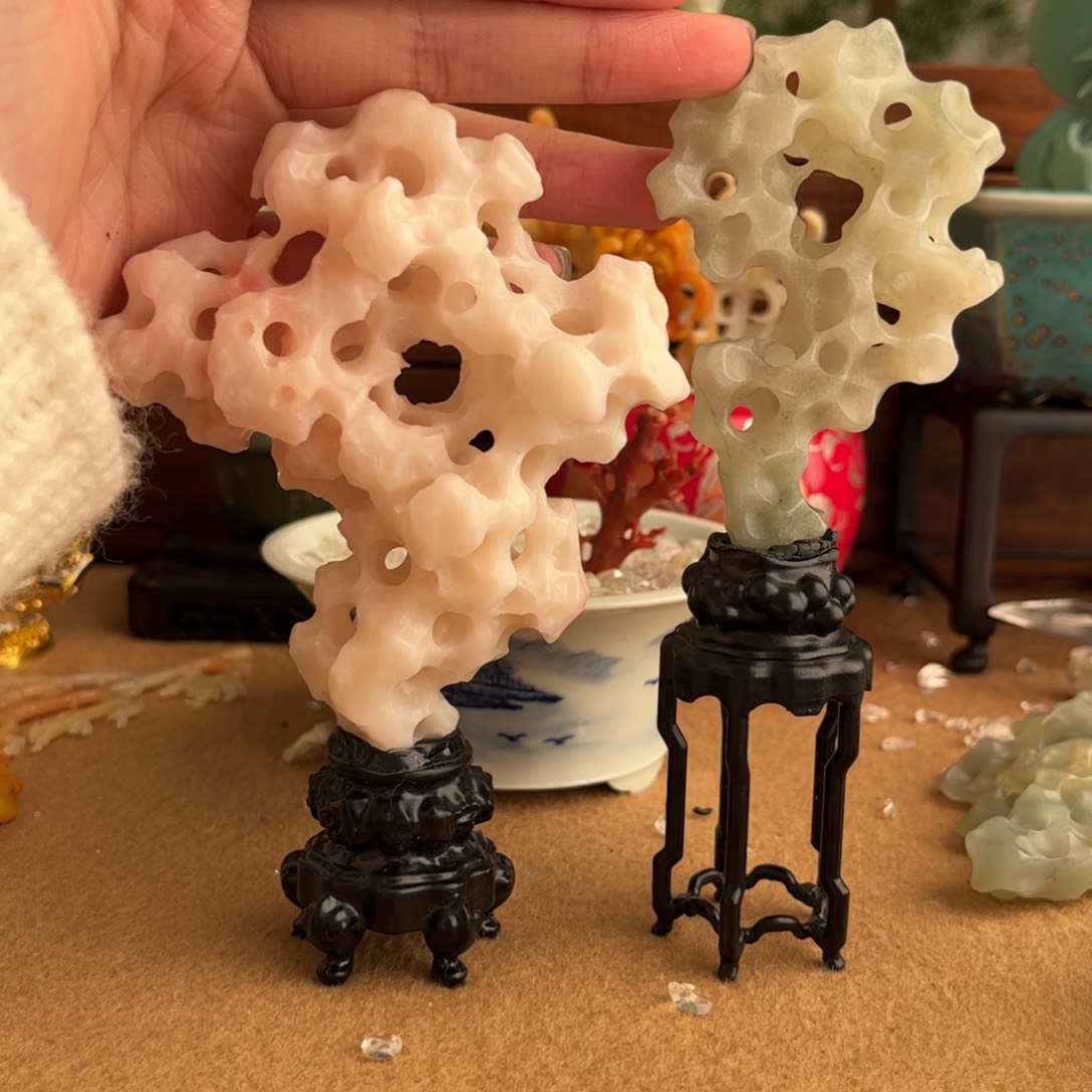 有***方青田石印石太湖石2