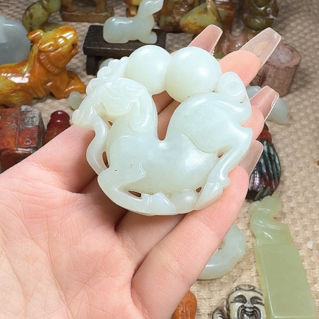 白玉菩提吊坠挂件