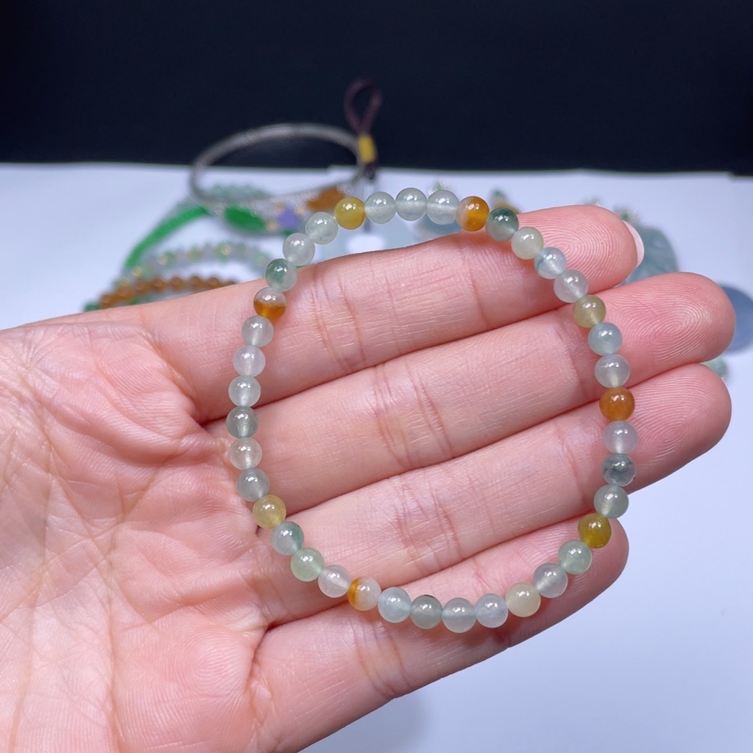 翡翠手链未镶嵌手串