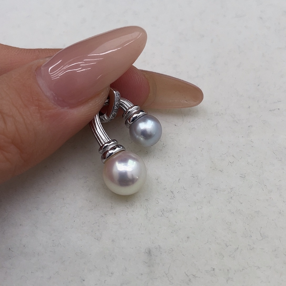 银S925镶嵌海水珍珠颈饰