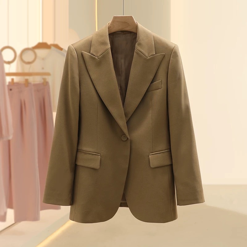 【8077】-通勤高级感气质时尚职业百搭休闲西装外套女