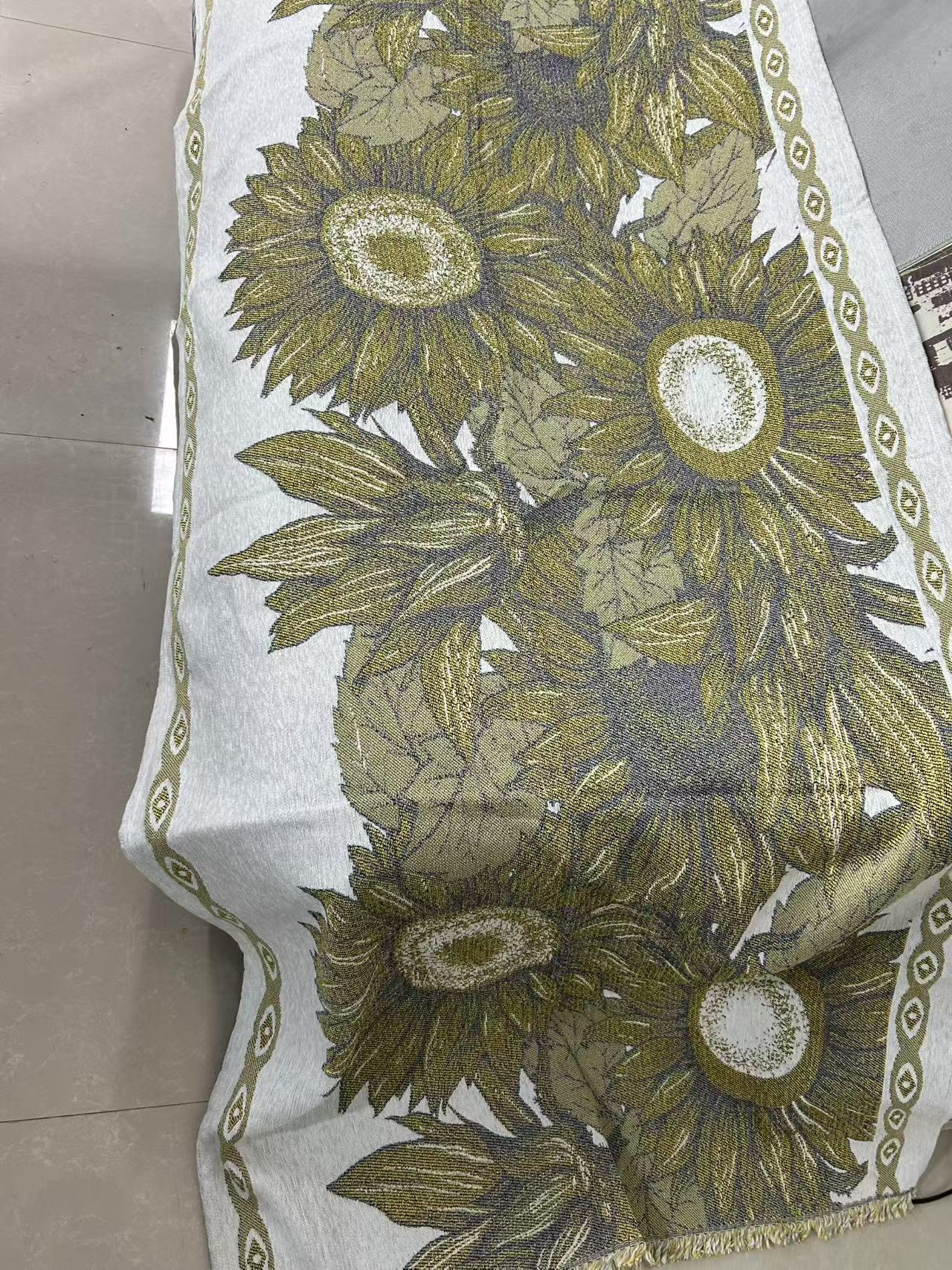 （向日葵花）90*240新品高端沙发巾