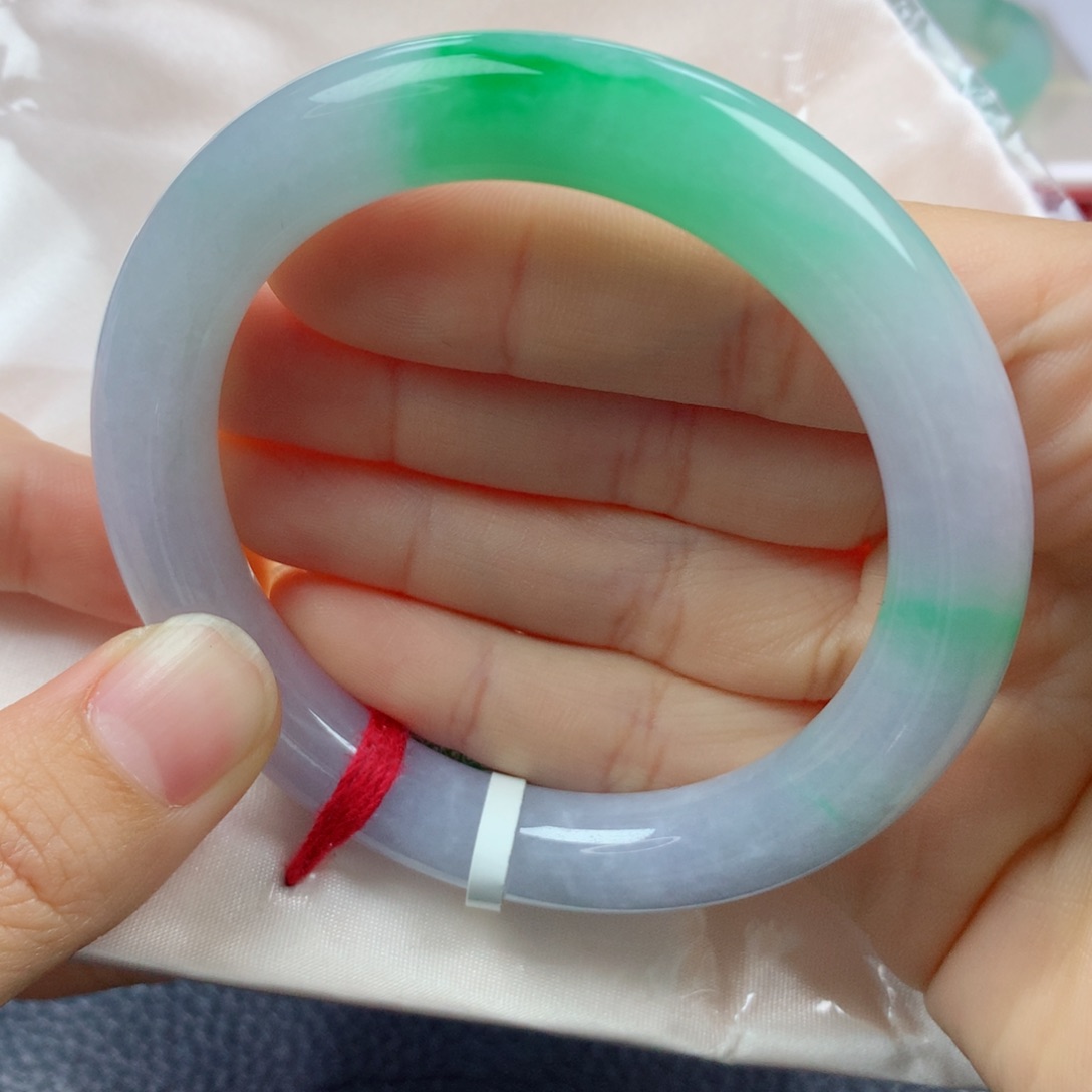 未镶嵌手镯翡翠缅甸天然翡翠A货54圆