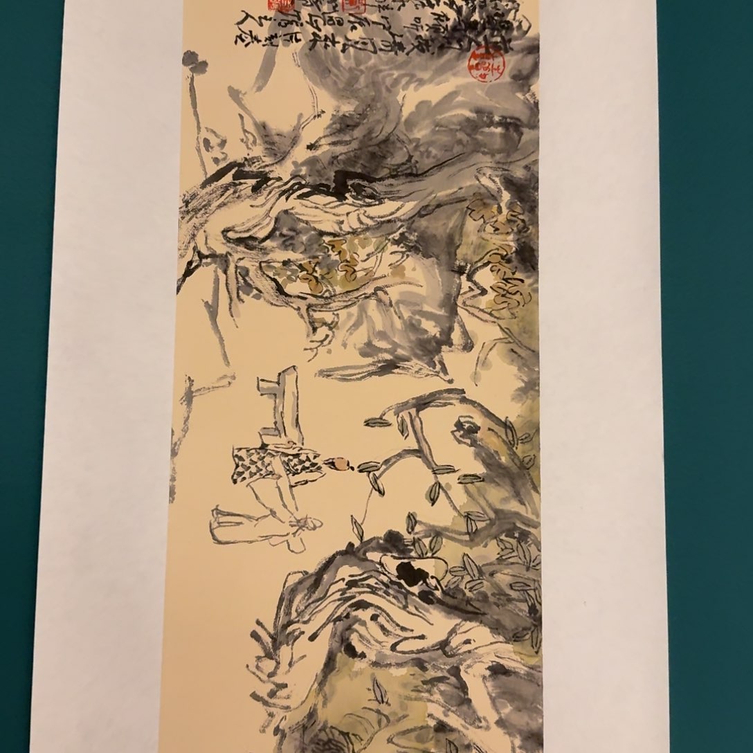 国画黄老师画作画作