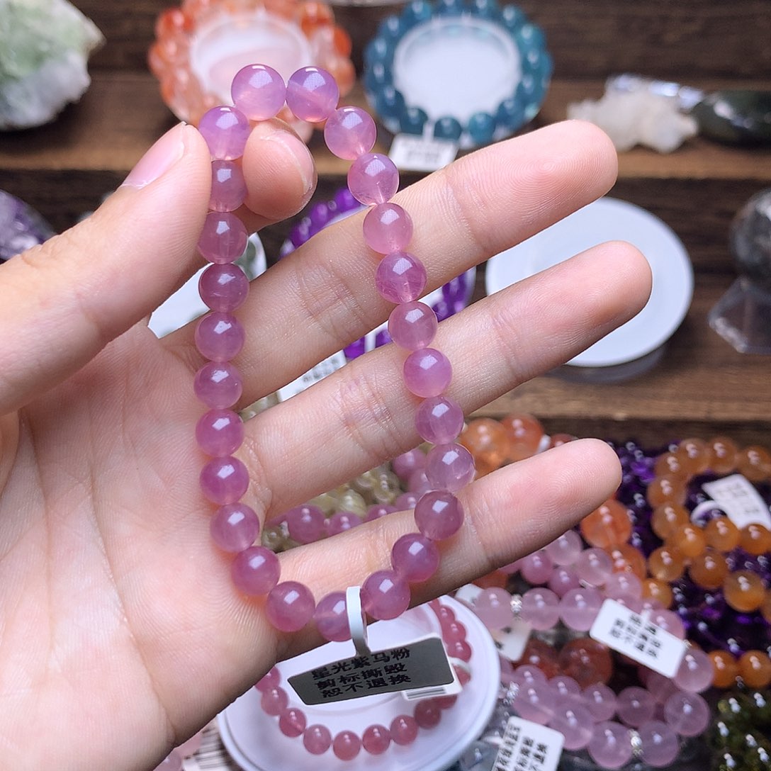 水晶星光紫马粉7未镶嵌