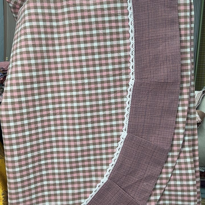 棉2.5米×2.4米花边床单孤品