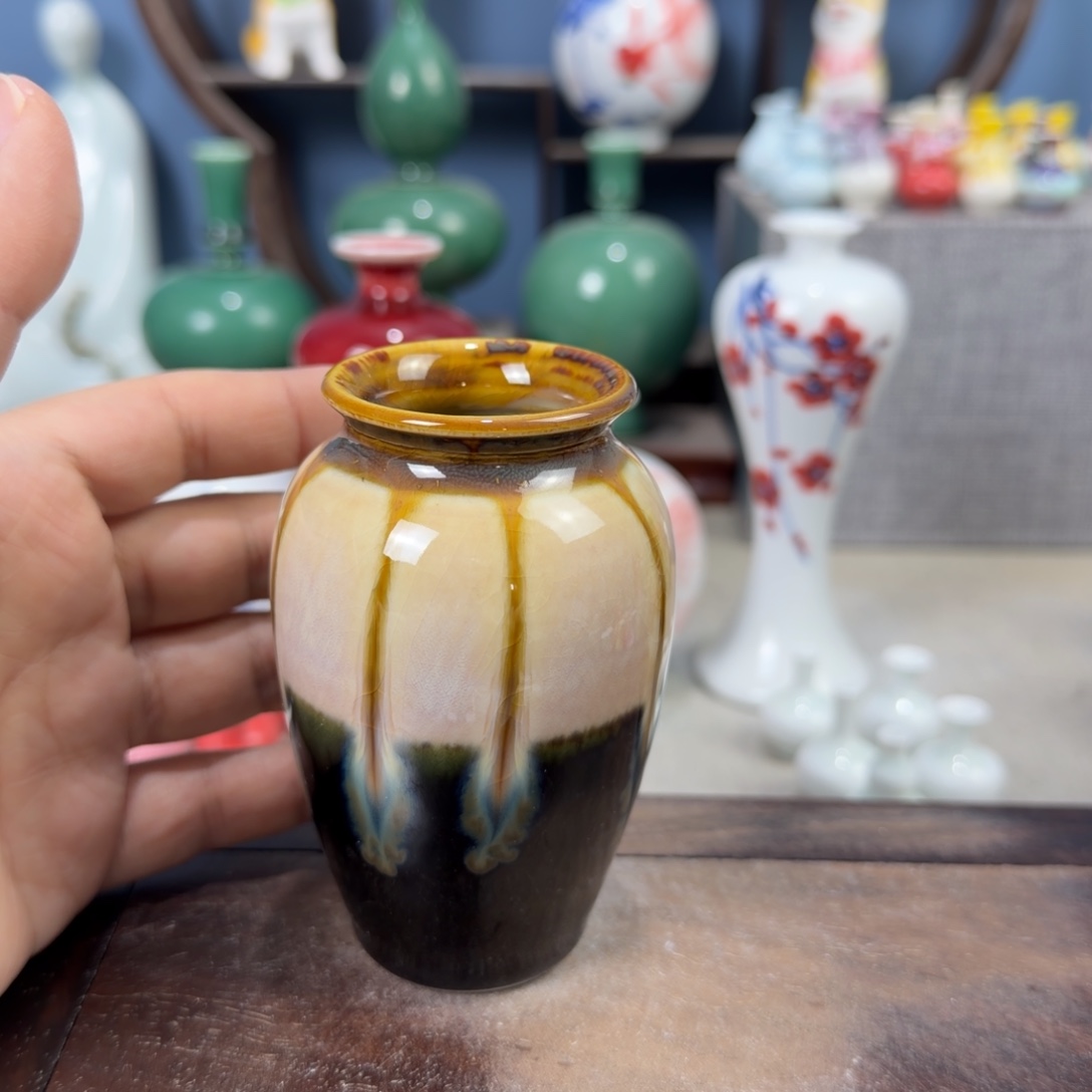 陶瓷手工小花器摆件